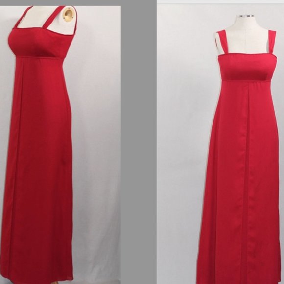 David's Bridal Red Gown - Picture 1 of 11